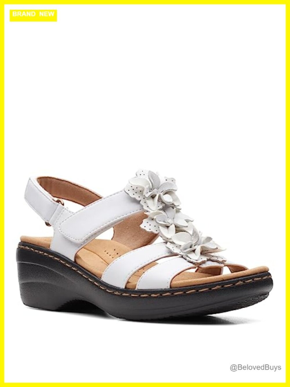 Merliah Sheryl Wedge Heeled Sandal Faux Leather Slingback Walking Comfort Women